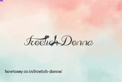 Froelich Donna