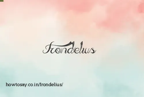 Frondelius