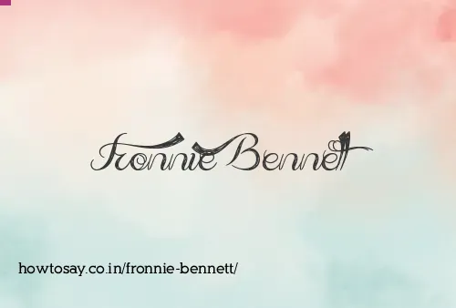 Fronnie Bennett