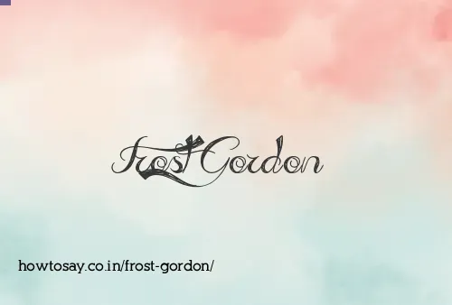 Frost Gordon