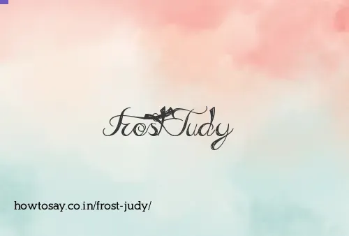 Frost Judy