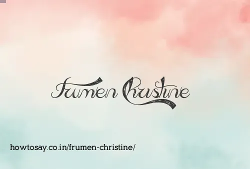 Frumen Christine
