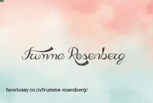 Frumma Rosenberg