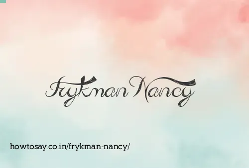 Frykman Nancy