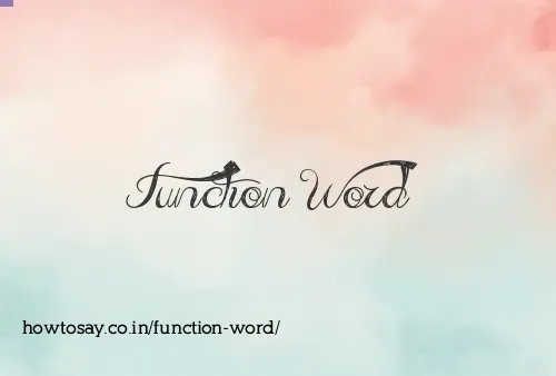 Function Word
