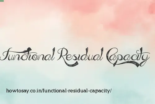 Functional Residual Capacity