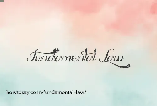 Fundamental Law