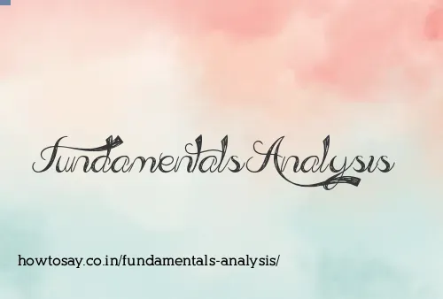 Fundamentals Analysis