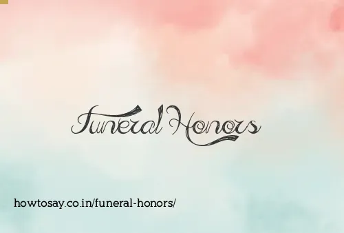 Funeral Honors