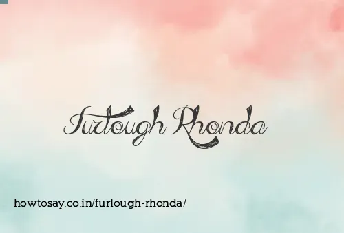 Furlough Rhonda