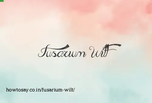 Fusarium Wilt