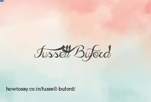 Fussell Buford