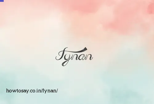 Fynan