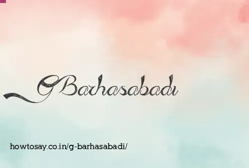 G Barhasabadi