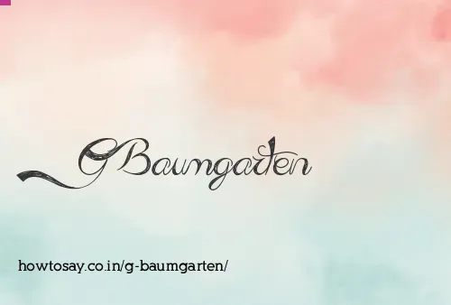 G Baumgarten