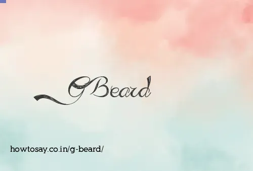 G Beard