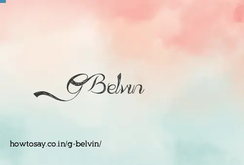 G Belvin
