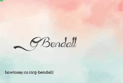 G Bendall