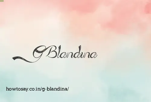 G Blandina