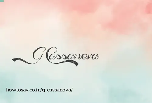 G Cassanova