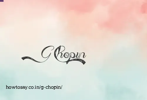G Chopin