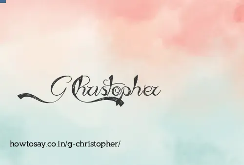 G Christopher