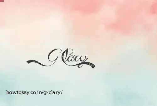 G Clary