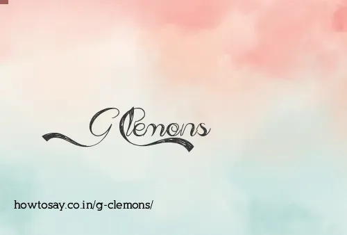 G Clemons