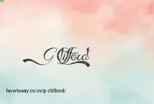 G Clifford