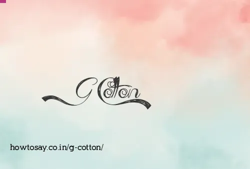 G Cotton