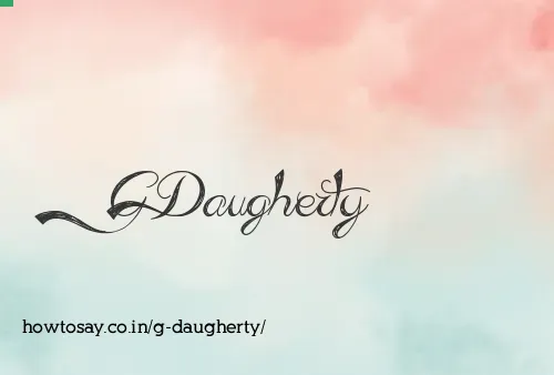 G Daugherty