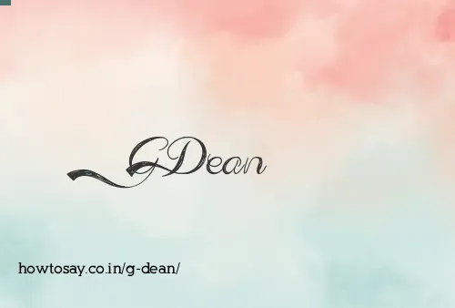 G Dean