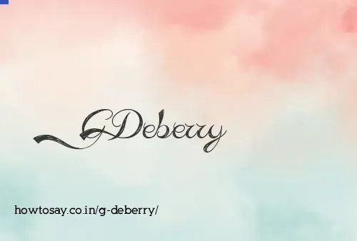 G Deberry