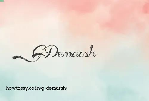 G Demarsh