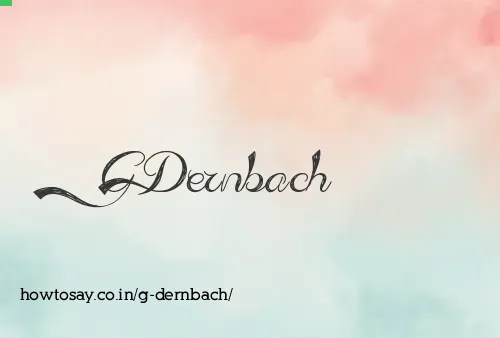 G Dernbach