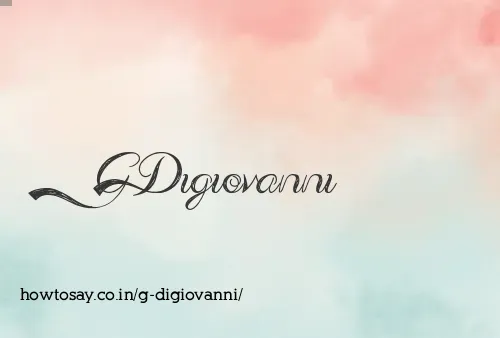 G Digiovanni