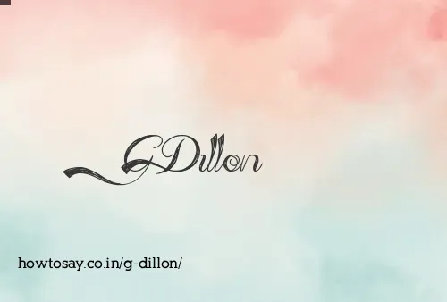 G Dillon