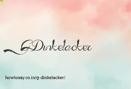 G Dinkelacker