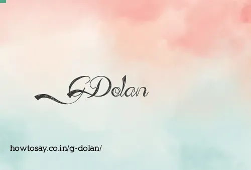 G Dolan