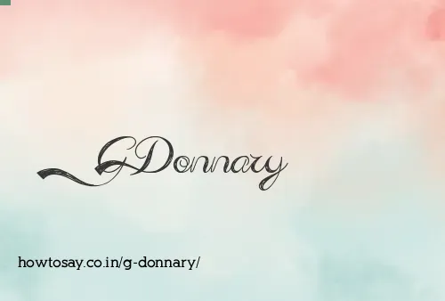 G Donnary