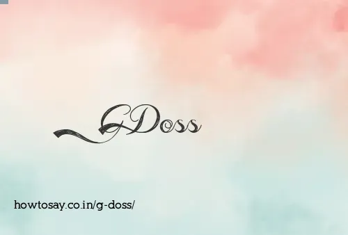 G Doss