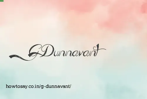 G Dunnavant