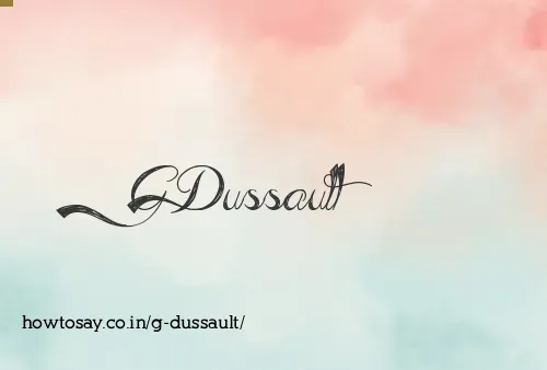 G Dussault