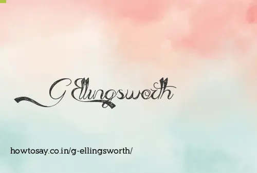 G Ellingsworth