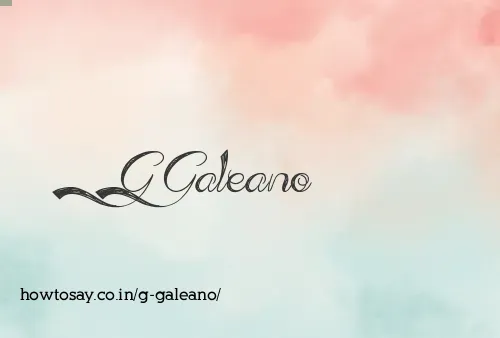 G Galeano