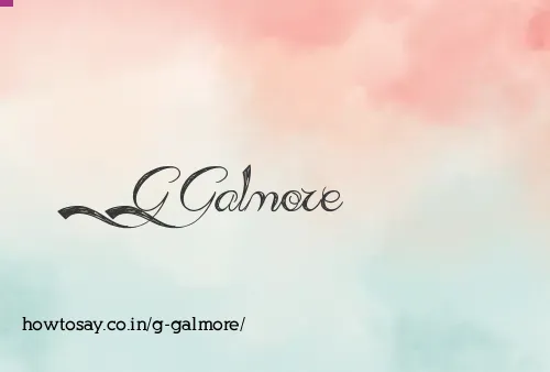 G Galmore