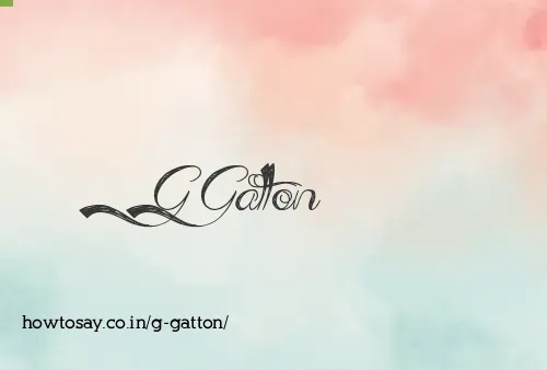 G Gatton