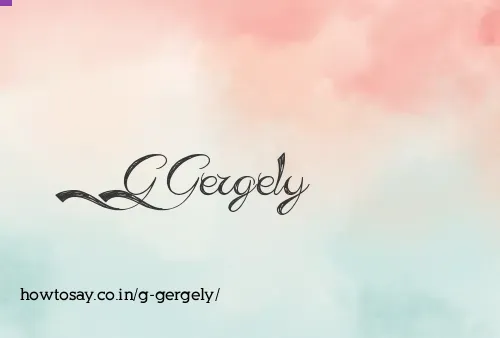 G Gergely