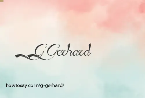 G Gerhard