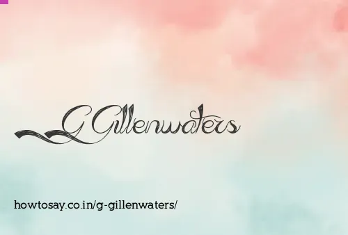 G Gillenwaters